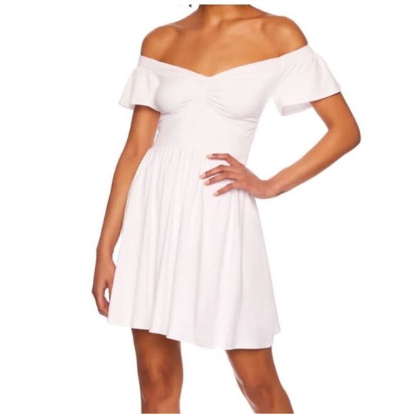 NWT Susanna Monaco gathered mini dress size Medium - Picture 1 of 14